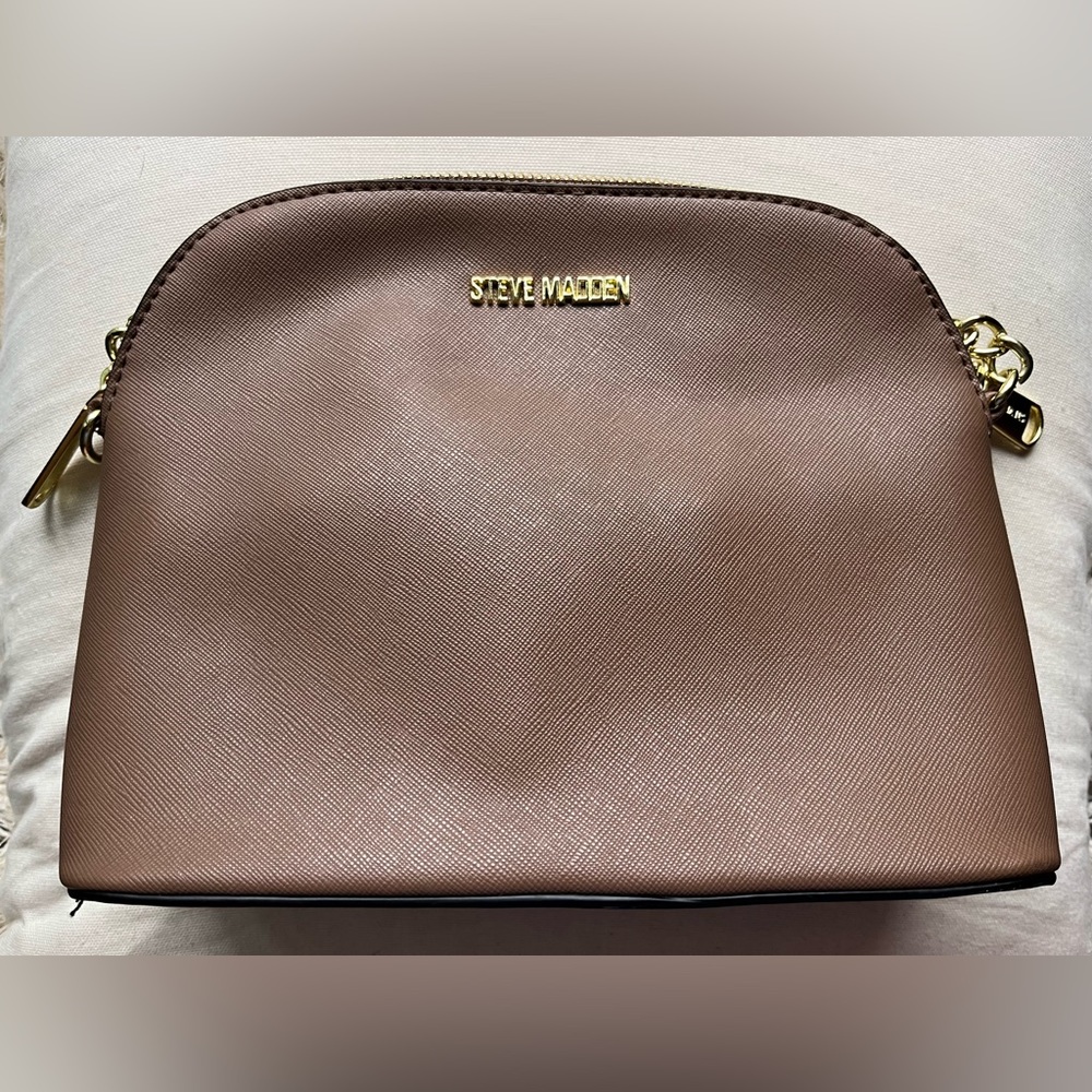 Steve Madden Bmaggie Brown Dome Crossbody